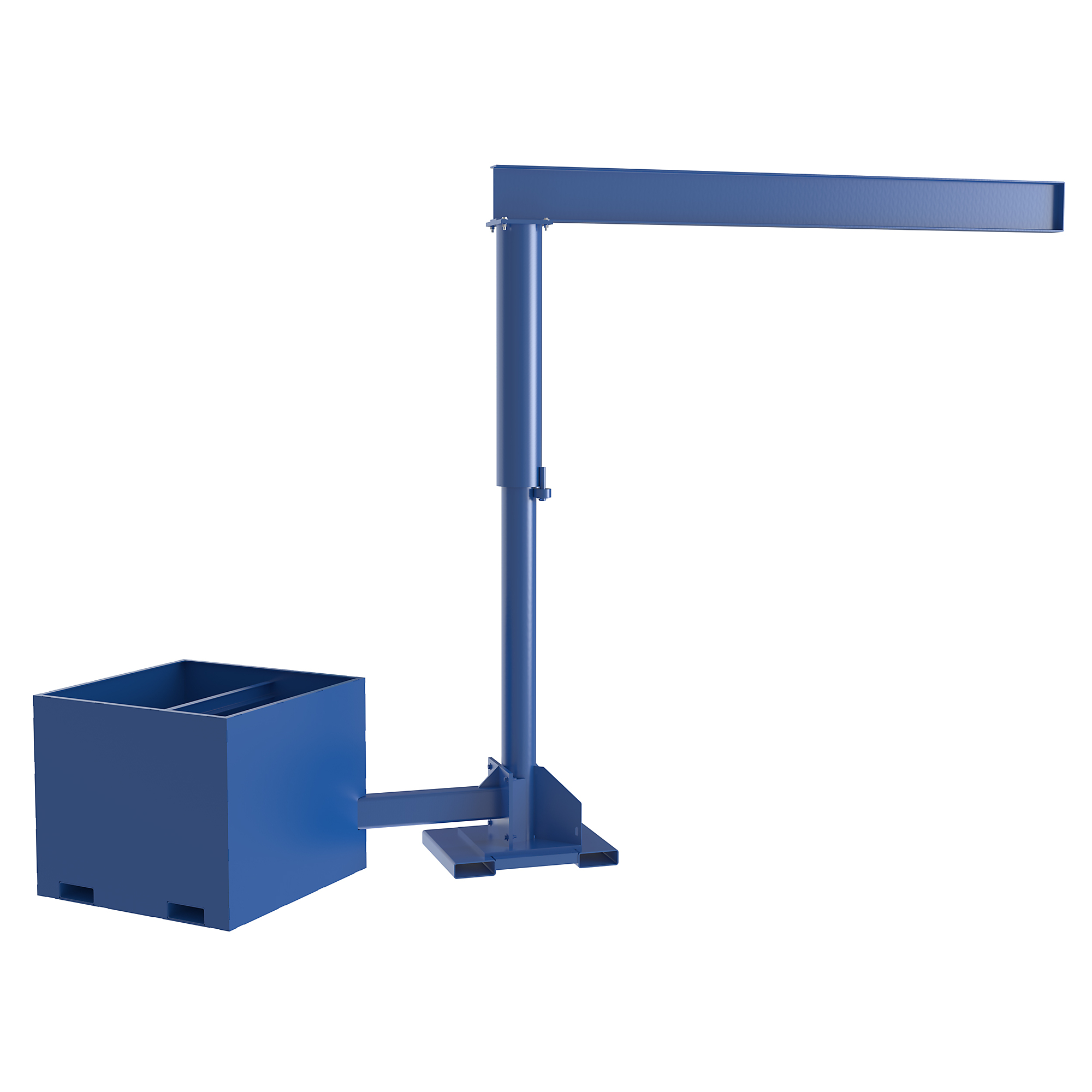 Vestil Offset Jib Crane, Fork Mount, 500lb. Capacity, 120in. Boom Length, Model# JIB-CBX-50-10-10
